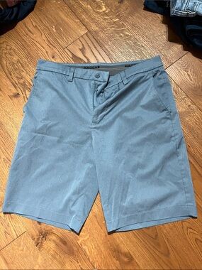 Haggar Slate Blue Flat-Front Men's Shorts